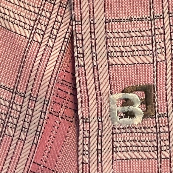 BACKRACH PINK PLAID BUTTON UP SHIRT NECK 16.5 EXCELLENT CONDITION - Picture 7 of 7